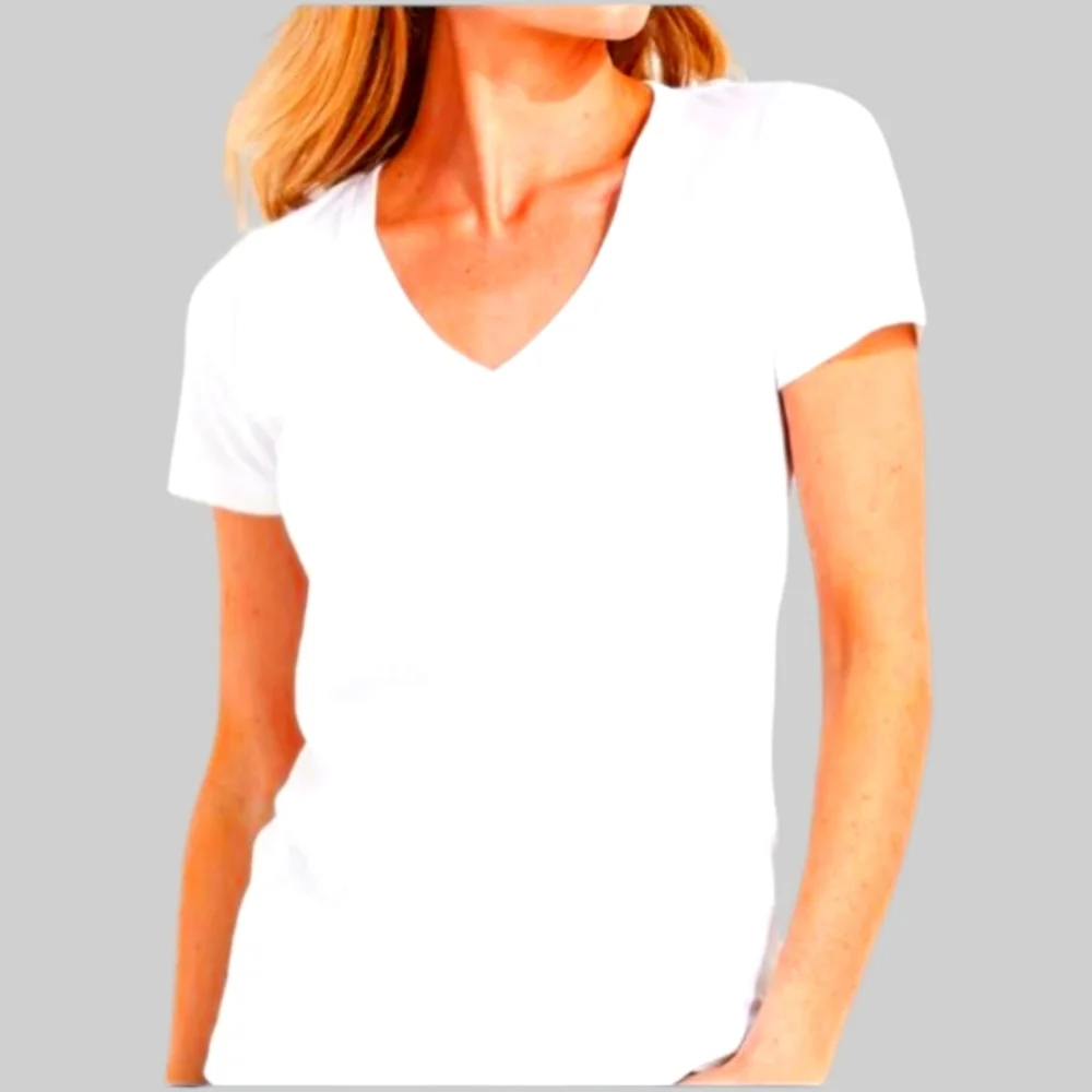 EUC Vineyard Vines Classic White V-Neck Tee Sz. Md - Picture 4 of 9